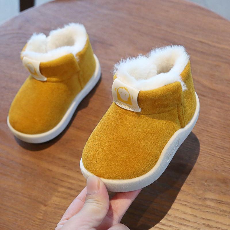 Winter Baby Girls Boys Boots Infant Toddler Snow Boots Warm Plush Outdoor Boots - Almoni Express