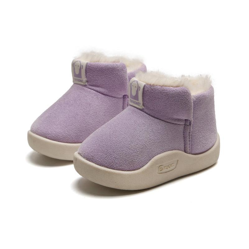 Winter Baby Girls Boys Boots Infant Toddler Snow Boots Warm Plush Outdoor Boots - Almoni Express