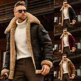 Winter Jacket Mens Military Fleece Warm Jackets Male Fur Collar Coats Army Tactical Jacket - AL MONI EXPRESS