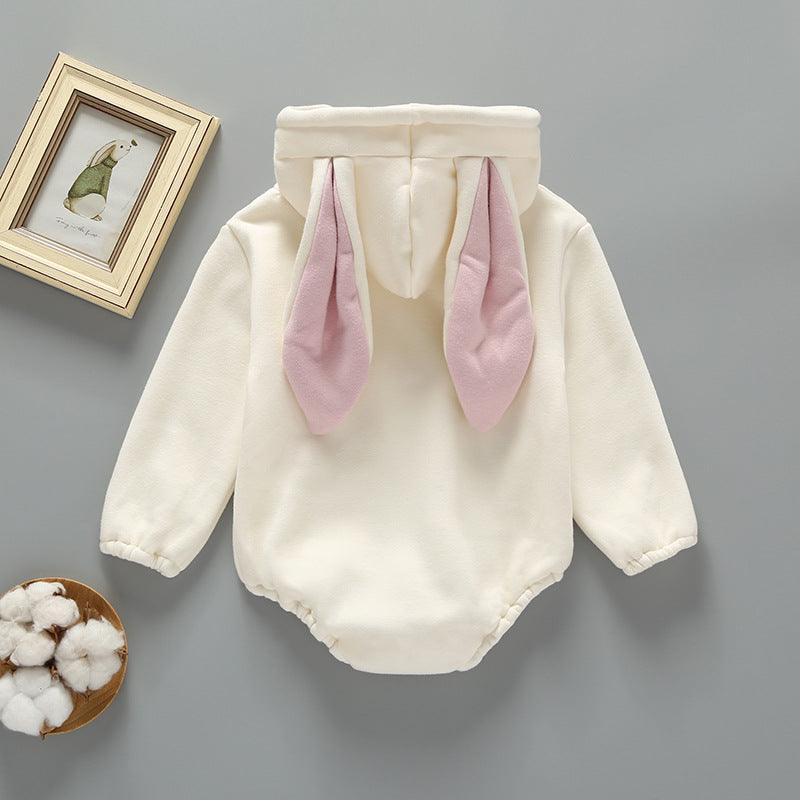 Winter Newborn Clothes Thickened Hooded Jumpsuit - Almoni Express