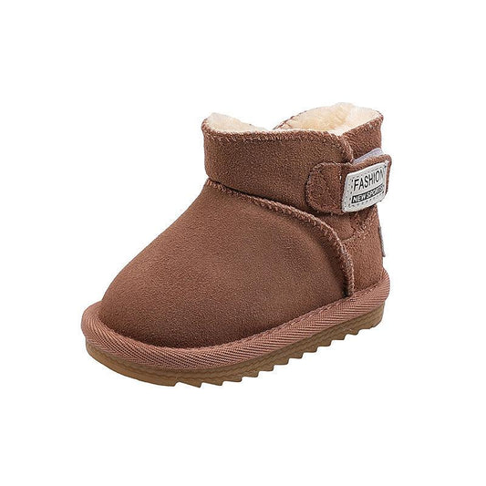 Winter Plus Cashmere Boys And Girls Snow Cotton Shoes Baby - Almoni Express