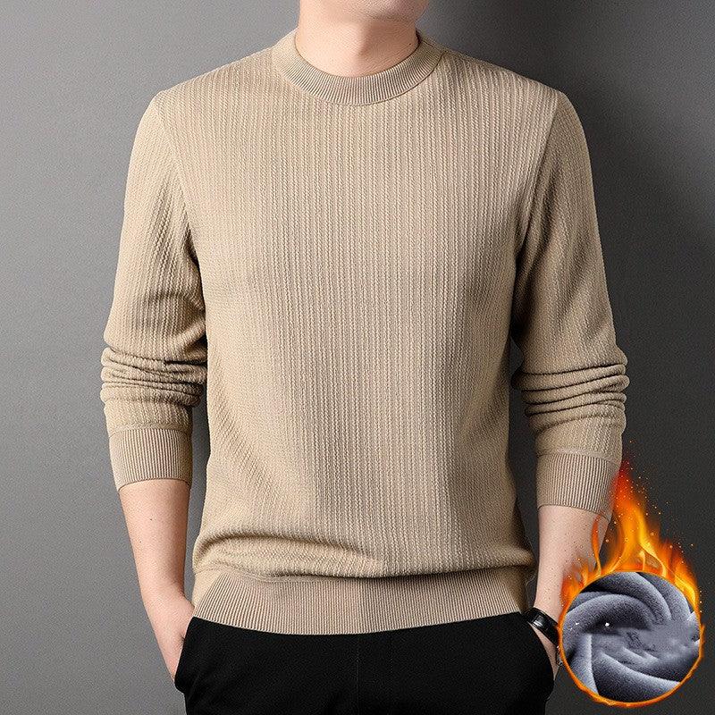 Winter Plush Pullover Sweater For Men - Almoni Express