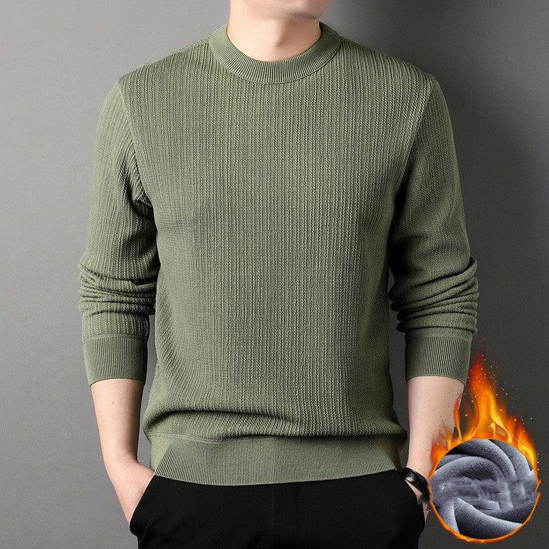 Winter Plush Pullover Sweater For Men - Almoni Express