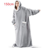 Winter TV Hoodie Blanket Winter Warm Home Clothes Women Men Oversized Pullover With Pockets - AL MONI EXPRESS