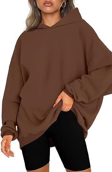 Women's Hooded Pullover Oversized Loose Sweater - AL MONI EXPRESS