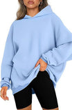 Women's Hooded Pullover Oversized Loose Sweater - AL MONI EXPRESS