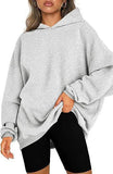 Women's Hooded Pullover Oversized Loose Sweater - AL MONI EXPRESS