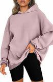 Women's Hooded Pullover Oversized Loose Sweater - AL MONI EXPRESS