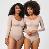 Women's One-piece Bottoming Shirt Long-sleeved Corset Body Shaper Seamless Jumpsuit Home Fitness Yoga Clothes - AL MONI EXPRESS