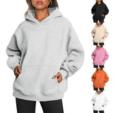 Women's Oversized Hoodies Fleece Loose Sweatshirts With Pocket Long Sleeve Pullover Hoodies Sweaters Winter Fall Outfits Sports Clothes - AL MONI EXPRESS