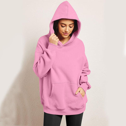 Women's Oversized Hoodies Fleece Loose Sweatshirts With Pocket Long Sleeve Pullover Hoodies Sweaters Winter Fall Outfits Sports Clothes - AL MONI EXPRESS