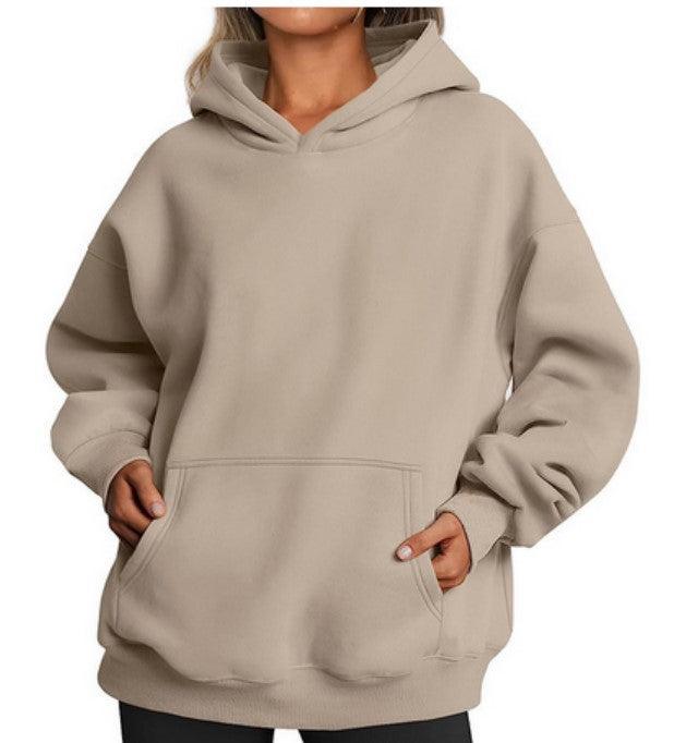 Women's Oversized Hoodies Fleece Loose Sweatshirts With Pocket Long Sleeve Pullover Hoodies Sweaters Winter Fall Outfits Sports Clothes - AL MONI EXPRESS