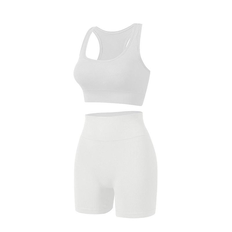 Women's Wireless Sports Yoga Bra And Shorts Suit - AL MONI EXPRESS