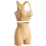 Women's Wireless Sports Yoga Bra And Shorts Suit - AL MONI EXPRESS