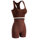 Women's Wireless Sports Yoga Bra And Shorts Suit - AL MONI EXPRESS