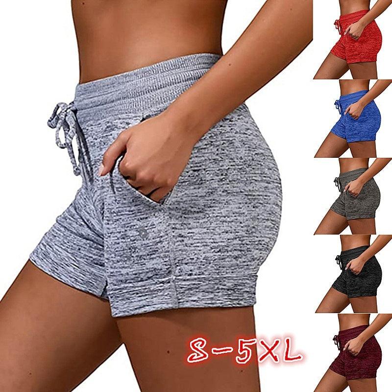 Women Shorts Quick-dry Lace-up Stretch Sports Pants - AL MONI EXPRESS