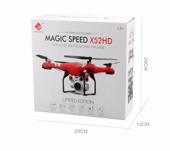 X52 RC drone with Altitude Hold 1080P 5MP HD Camera Quadcopter RC Drone 2MP WiF VS Phantom 3 Standard Syma X8HG - Almoni Express