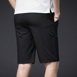 Zipper pocket short quick drying stretch pants for men - Almoni Express