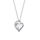 925 Sliver Heart Shaped Geometric Necklace Jewelry Women's Clavicle Chain Valentine's Mothers Day Gift - AL MONI EXPRESS