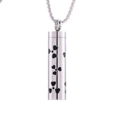 Cylinder Love Aromatherapy Pendant Perfume Essential Oil Stainless Steel Necklace - AL MONI EXPRESS