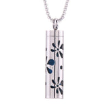 Cylinder Love Aromatherapy Pendant Perfume Essential Oil Stainless Steel Necklace - AL MONI EXPRESS