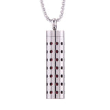 Cylinder Love Aromatherapy Pendant Perfume Essential Oil Stainless Steel Necklace - AL MONI EXPRESS