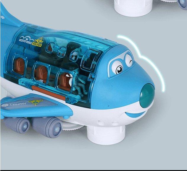 Electric Universal Cartoon Airplane Lights Music Rotation Toys - AL MONI EXPRESS