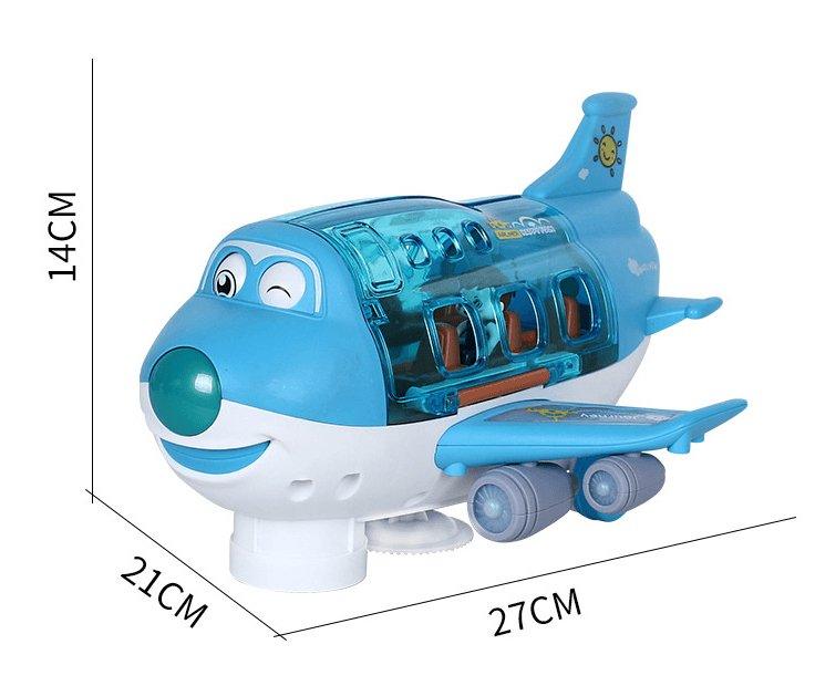 Electric Universal Cartoon Airplane Lights Music Rotation Toys - AL MONI EXPRESS