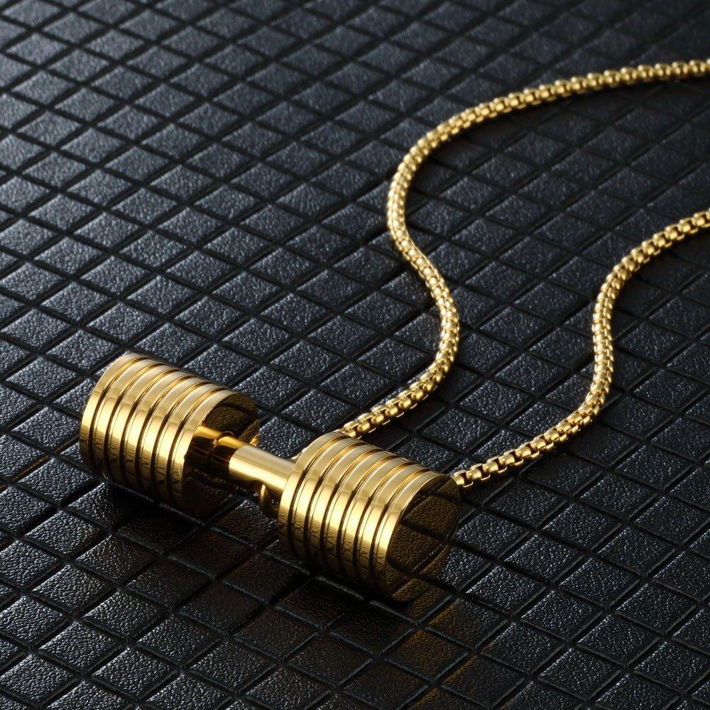 Multi-piece Dumbbell Pendant Necklace Key Body - AL MONI EXPRESS