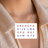 Stainless Steel Letter Necklace - AL MONI EXPRESS