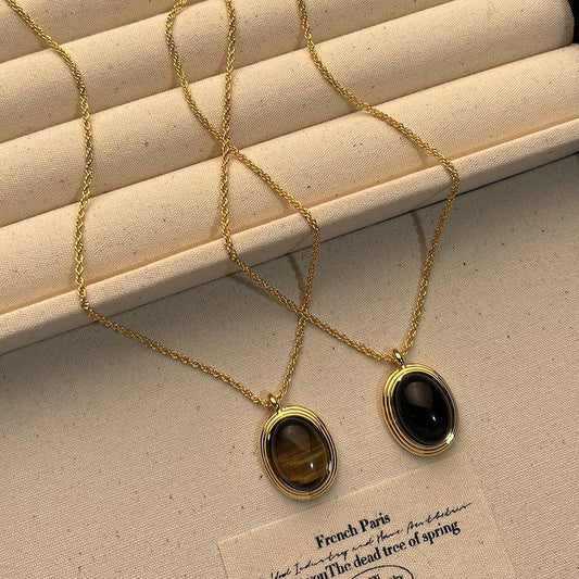 Tiger Eye Necklace Retro Minority - AL MONI EXPRESS