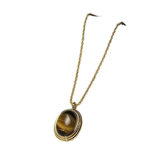 Tiger Eye Necklace Retro Minority - AL MONI EXPRESS