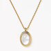 18K Gold White Shell